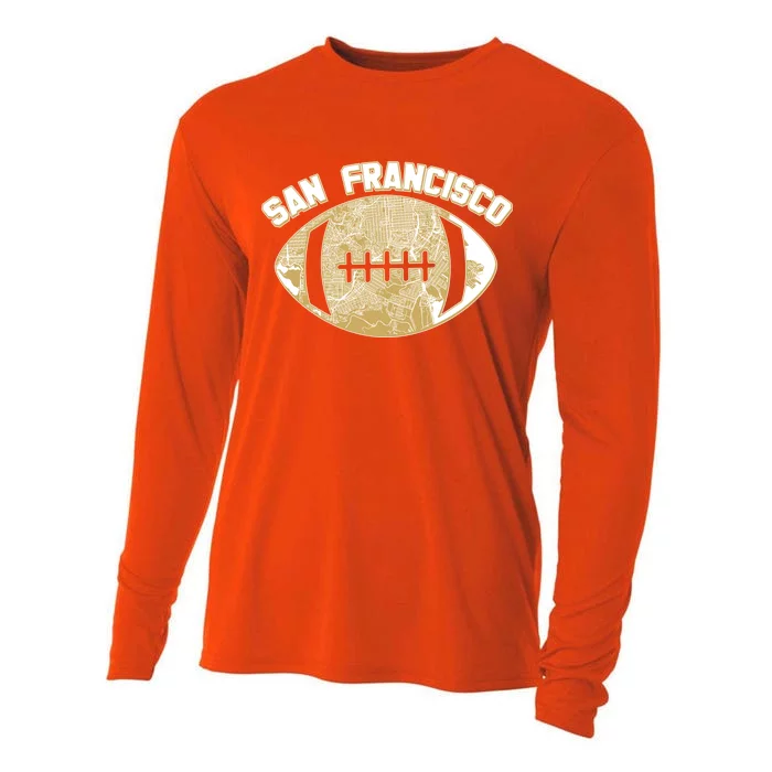 San Francisco Fan Map Football Cooling Performance Long Sleeve Crew