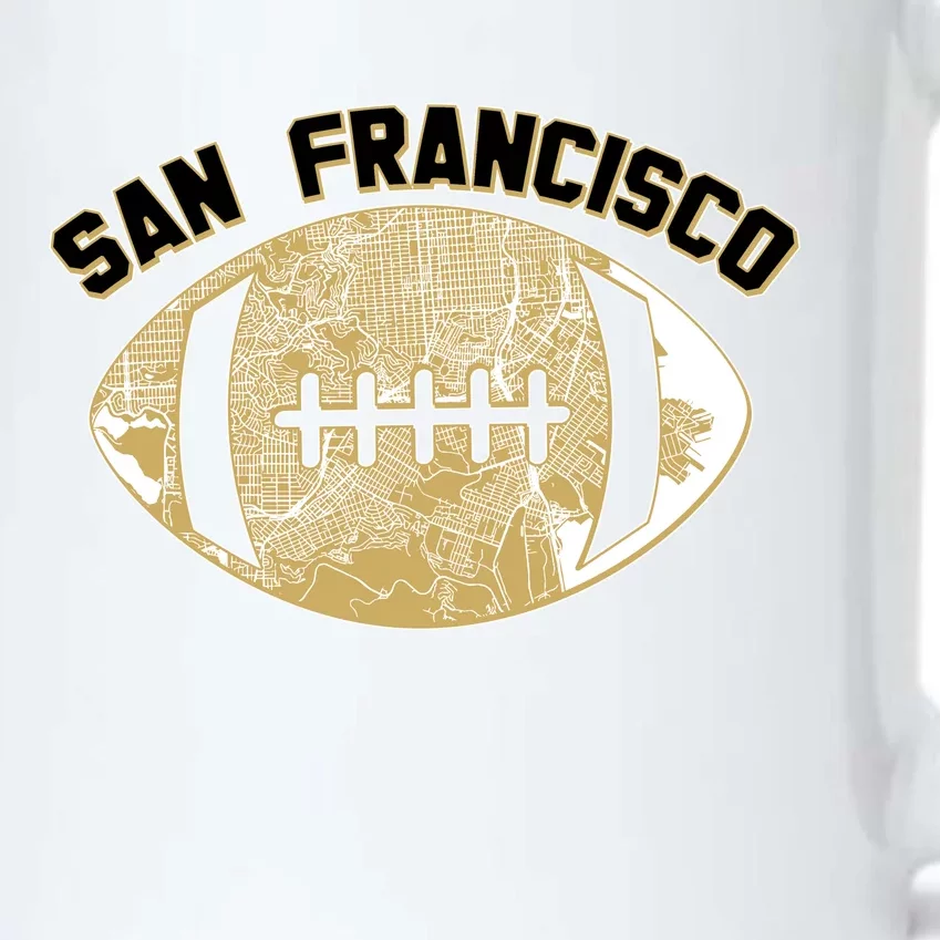 San Francisco Fan Map Football Black Color Changing Mug