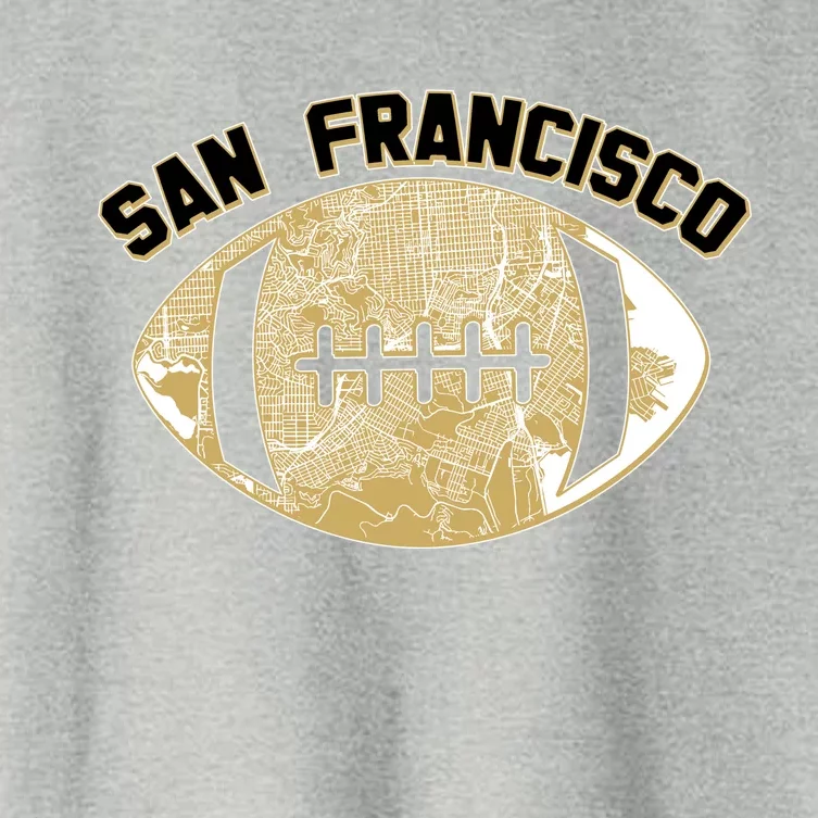 San Francisco Fan Map Football Women's Crop Top Tee