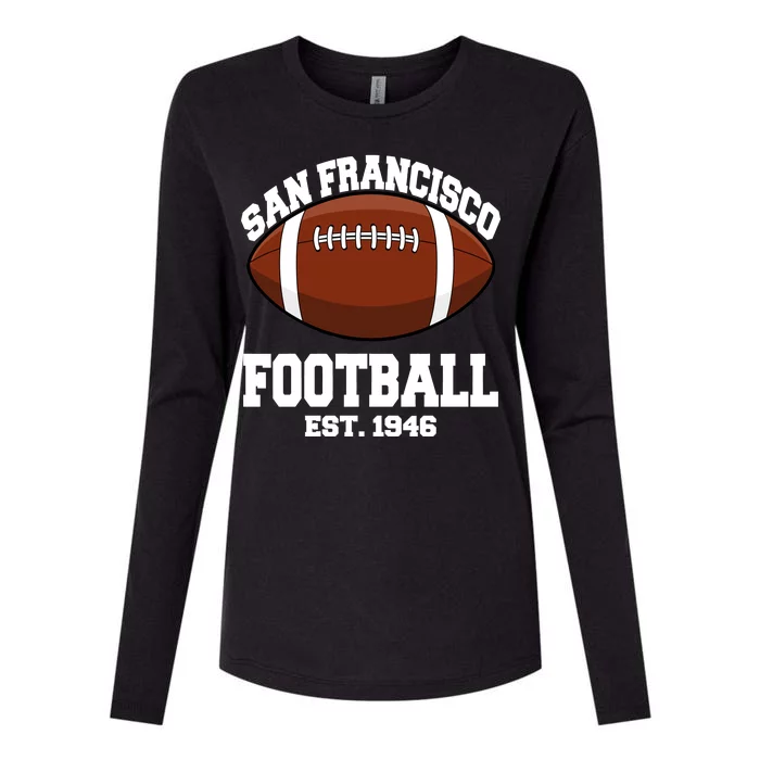 San Francisco Football Est. 1946 Womens Cotton Relaxed Long Sleeve T-Shirt