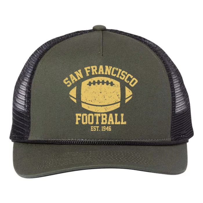 San Francisco Football EST 1946 Vintage Style Retro Rope Trucker Hat Cap