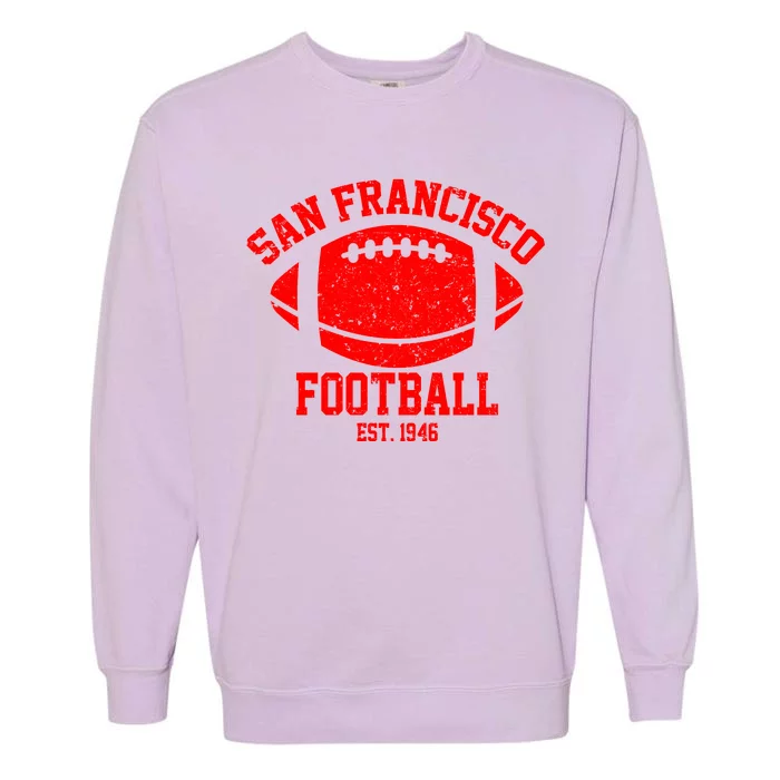 San Francisco Football EST 1946 Vintage Style Garment-Dyed Sweatshirt