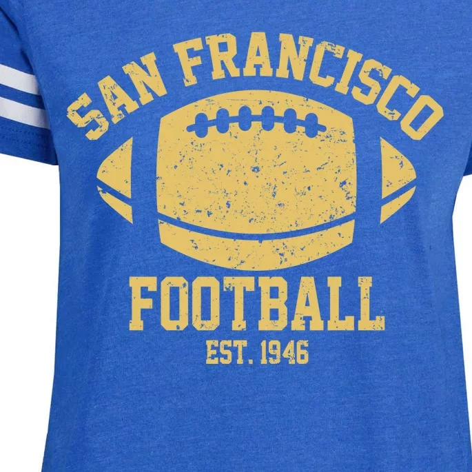 San Francisco Football EST 1946 Vintage Style Enza Ladies Jersey Football T-Shirt