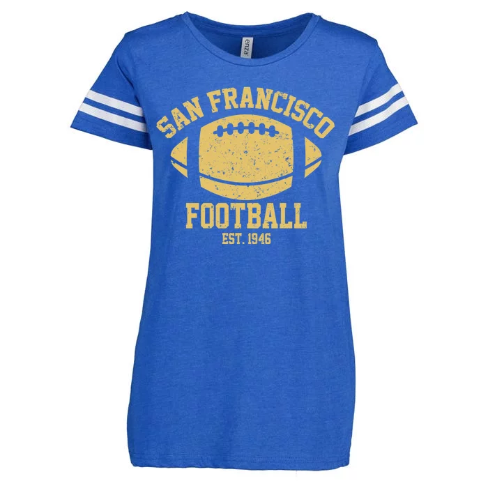 San Francisco Football EST 1946 Vintage Style Enza Ladies Jersey Football T-Shirt