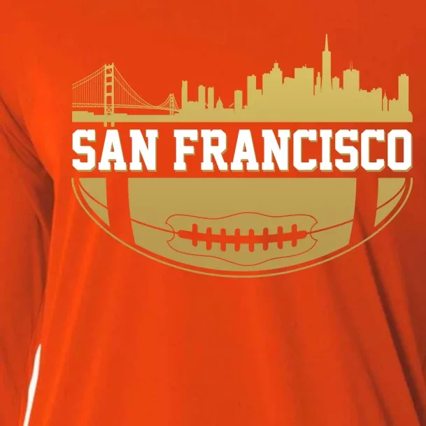 San Francisco Football Skyline Cooling Performance Long Sleeve Crew