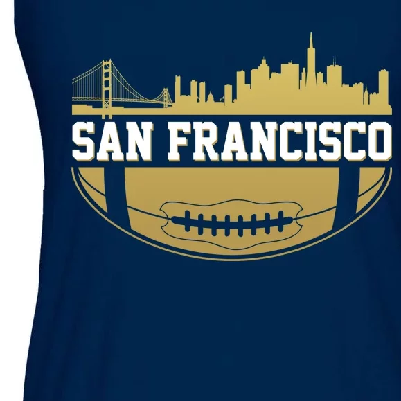 San Francisco Football Skyline Ladies Essential Flowy Tank