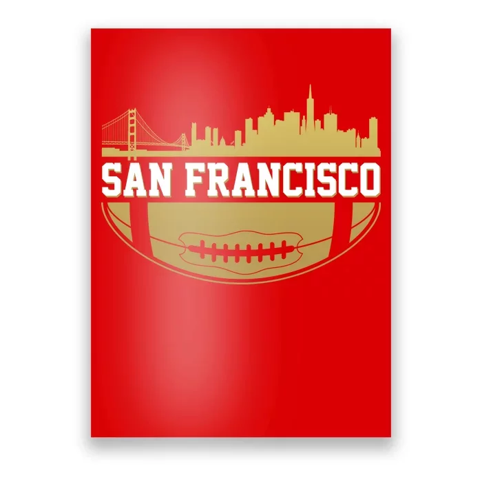 San Francisco Football Skyline Poster