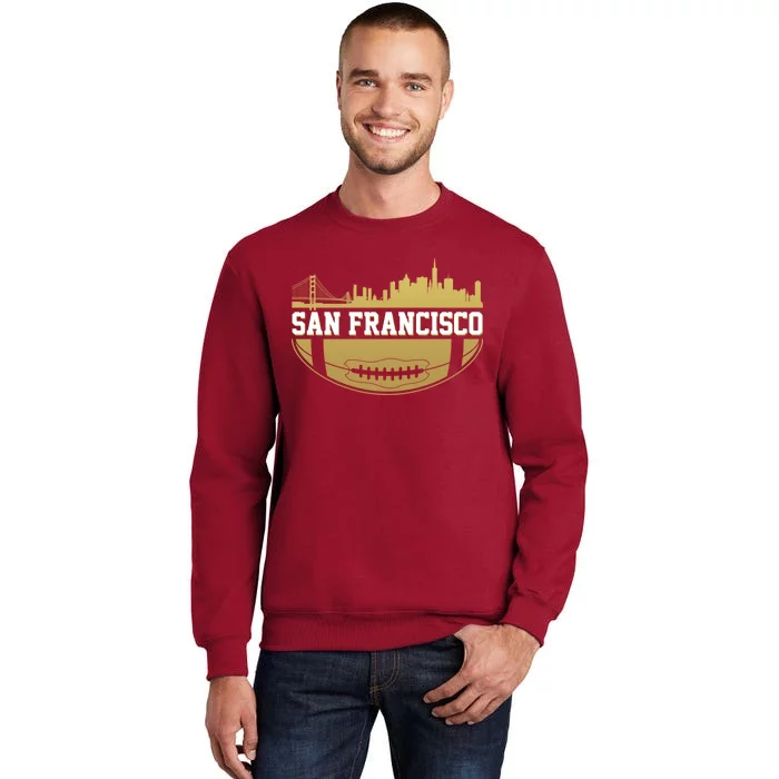 San Francisco Football Skyline Tall Sweatshirt