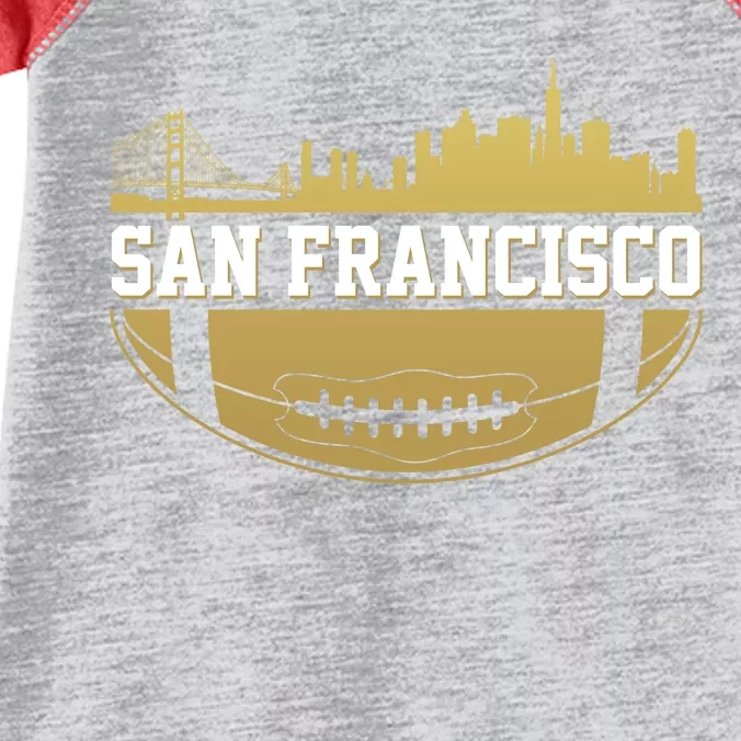 San Francisco Football Skyline Infant Baby Jersey Bodysuit