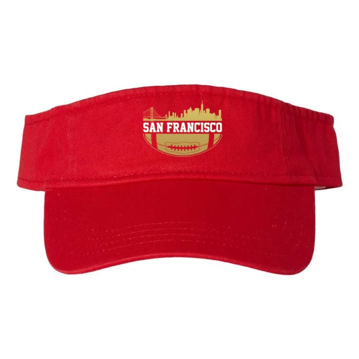 San Francisco Football Skyline Valucap Bio-Washed Visor