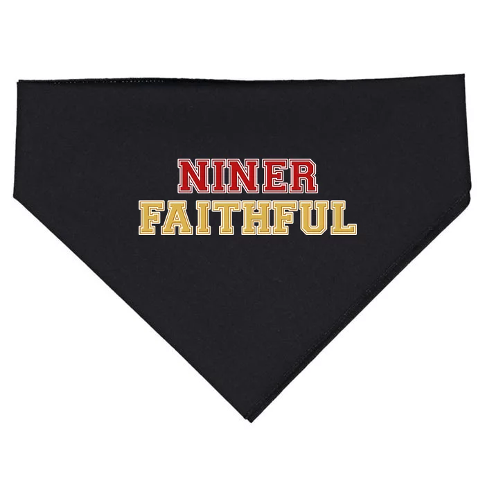 San Francisco Niner Faithful USA-Made Doggie Bandana