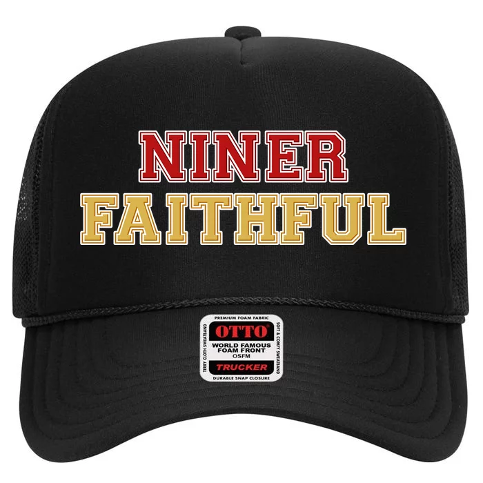 San Francisco Niner Faithful High Crown Mesh Trucker Hat