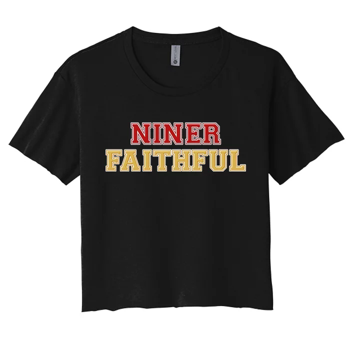 San Francisco Niner Faithful Women's Crop Top Tee