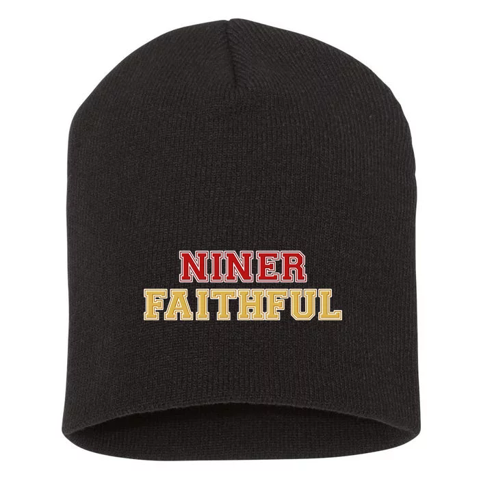 San Francisco Niner Faithful Short Acrylic Beanie