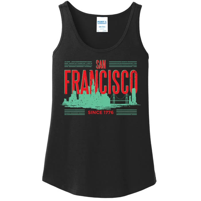 San Francisco Since 1776 Ladies Essential Tank