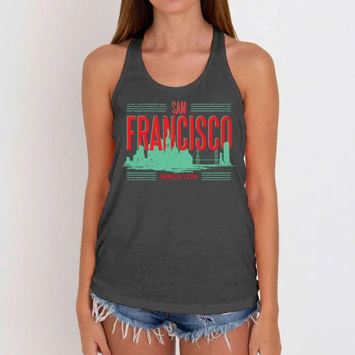 San Francisco Since 1776 Women's Knotted Racerback Tank