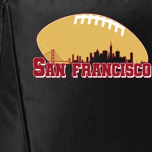 San Francisco Skyline Football Sports Fan City Backpack