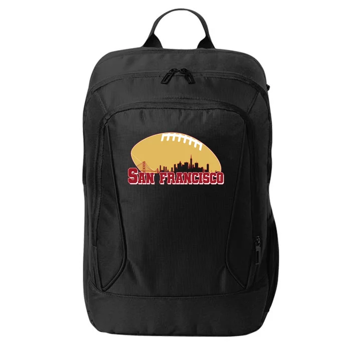 San Francisco Skyline Football Sports Fan City Backpack