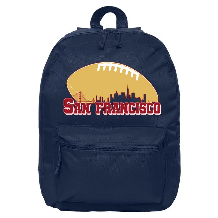 San Francisco Skyline Football Sports Fan 16 in Basic Backpack