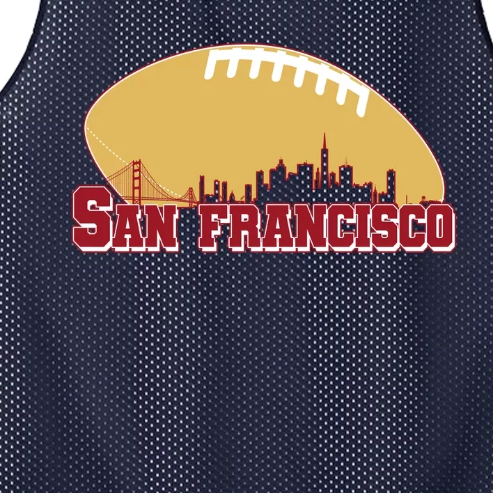 San Francisco Skyline Football Sports Fan Mesh Reversible Basketball Jersey Tank