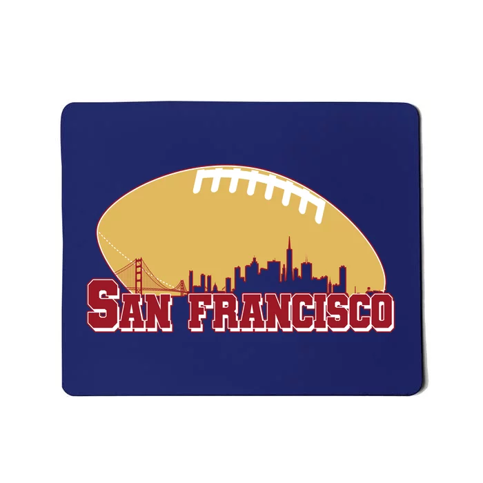 San Francisco Skyline Football Sports Fan Mousepad