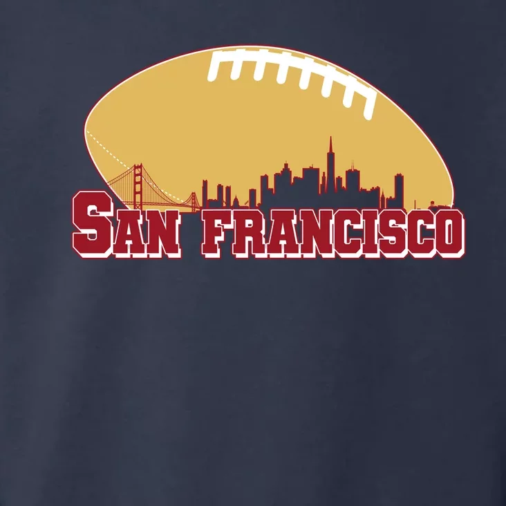 San Francisco Skyline Football Sports Fan Toddler Hoodie