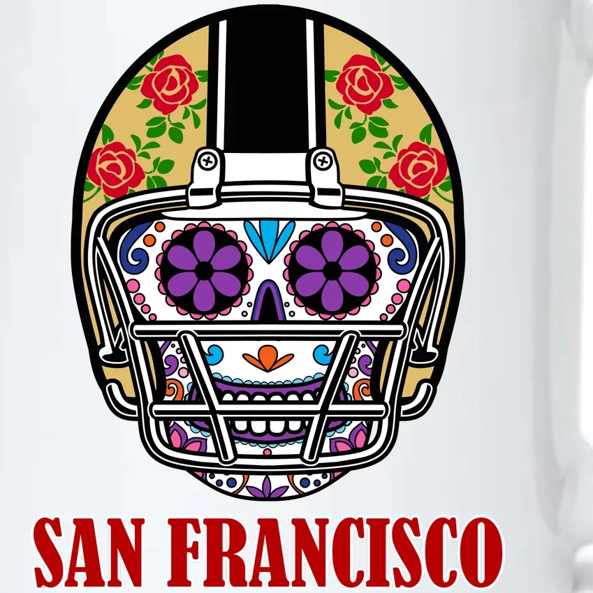 San Francisco Sugar Skull Football Fan Black Color Changing Mug