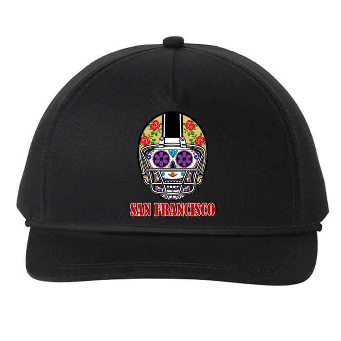 San Francisco Sugar Skull Football Fan Snapback Five-Panel Rope Hat