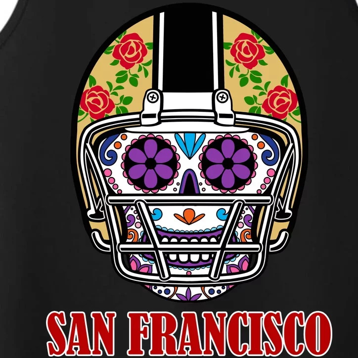 San Francisco Sugar Skull Football Fan Performance Tank