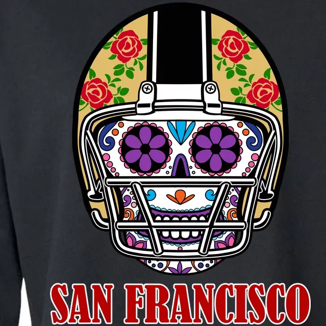 San Francisco Sugar Skull Football Fan Cropped Pullover Crew