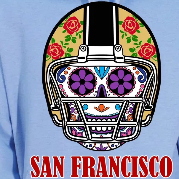 San Francisco Sugar Skull Football Fan Unisex Surf Hoodie