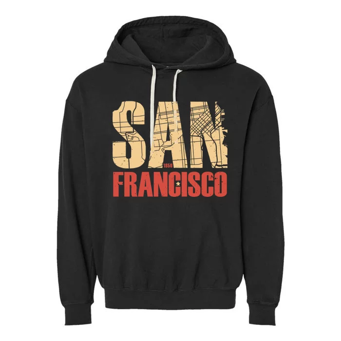 San Francisco Vintage Emblem Garment-Dyed Fleece Hoodie