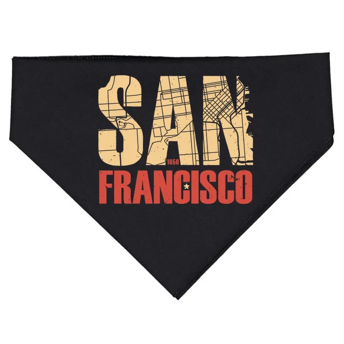 San Francisco Vintage Emblem USA-Made Doggie Bandana