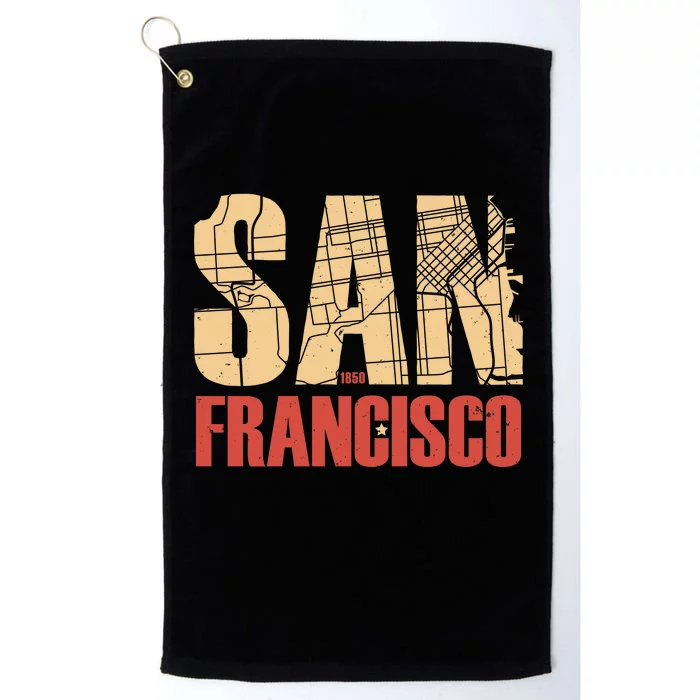 San Francisco Vintage Emblem Platinum Collection Golf Towel