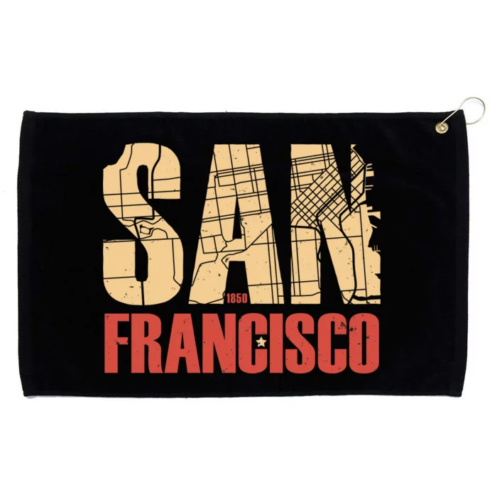 San Francisco Vintage Emblem Grommeted Golf Towel