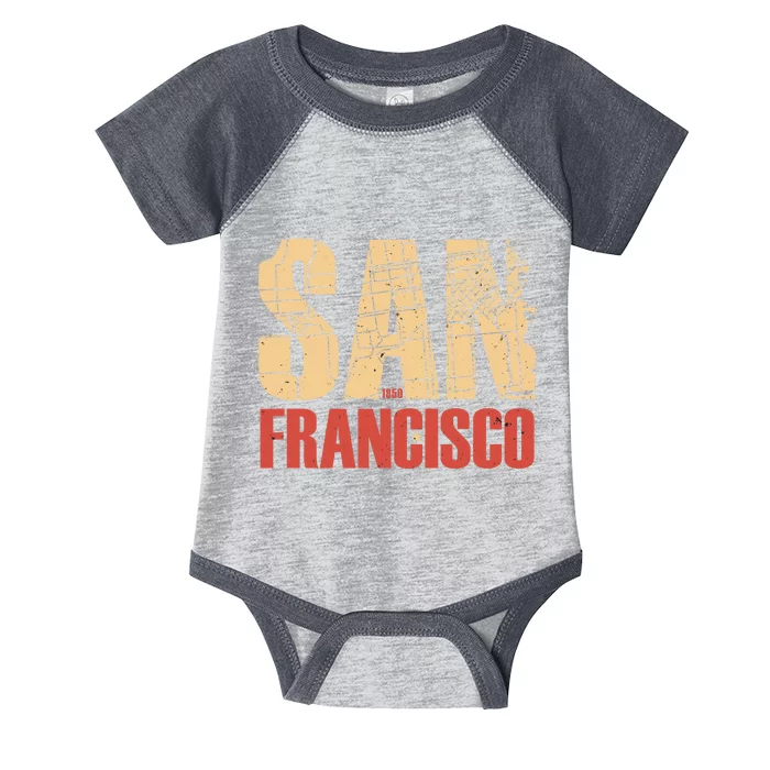 San Francisco Vintage Emblem Infant Baby Jersey Bodysuit