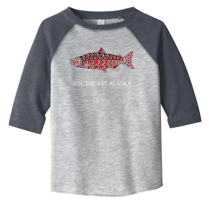 Southeast Alaska Nw Native American Indian Coho Salmon Gift Toddler Fine Jersey T-Shirt