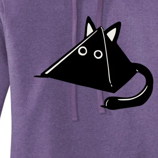 Subtle Anime Nichijou Pyramid Cat White Highlight Version Women's Pullover Hoodie