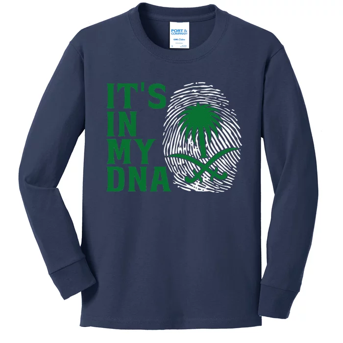 Saudi Arabia National Day It's In Our DNA Kids Long Sleeve Shirt