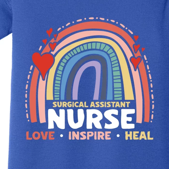 Surgical Assistant Nurse Love Inspire Heal Registered Nurse Gift Baby Bodysuit