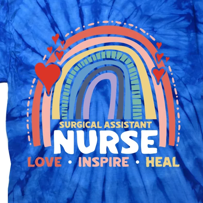 Surgical Assistant Nurse Love Inspire Heal Registered Nurse Gift Tie-Dye T-Shirt