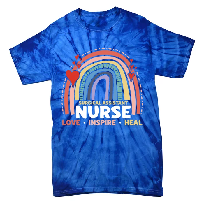 Surgical Assistant Nurse Love Inspire Heal Registered Nurse Gift Tie-Dye T-Shirt