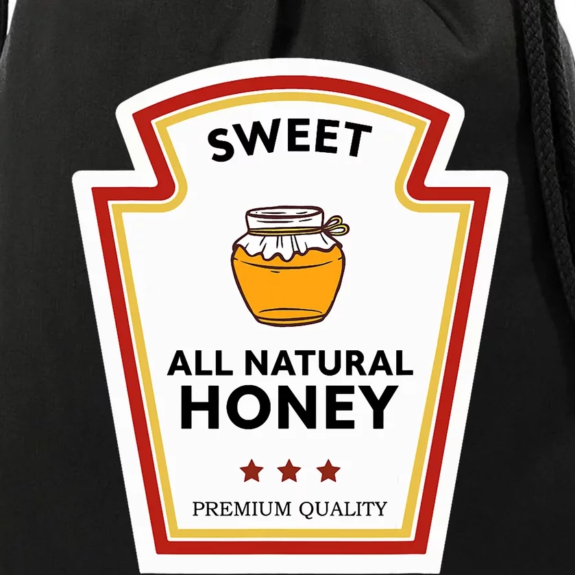 Sweet All Natural Honey Condiment Group Costume Drawstring Bag