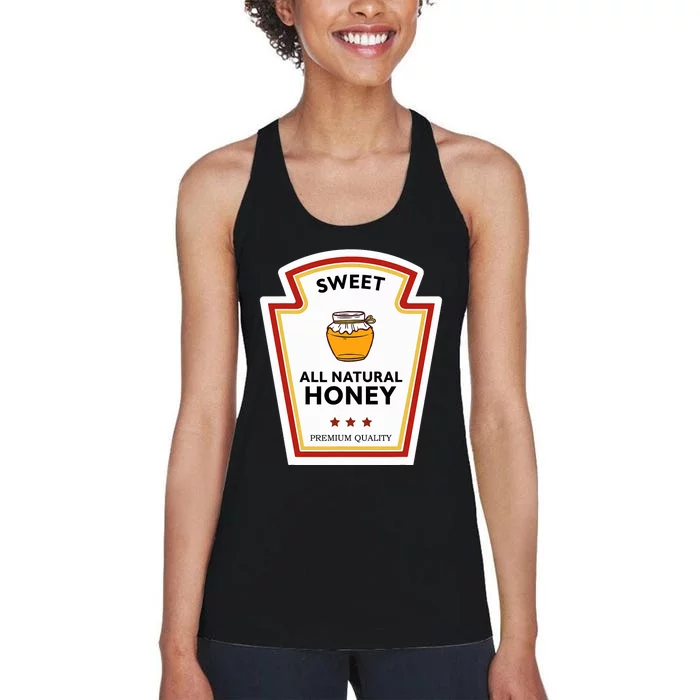 Sweet All Natural Honey Condiment Group Costume Women's Racerback Tank