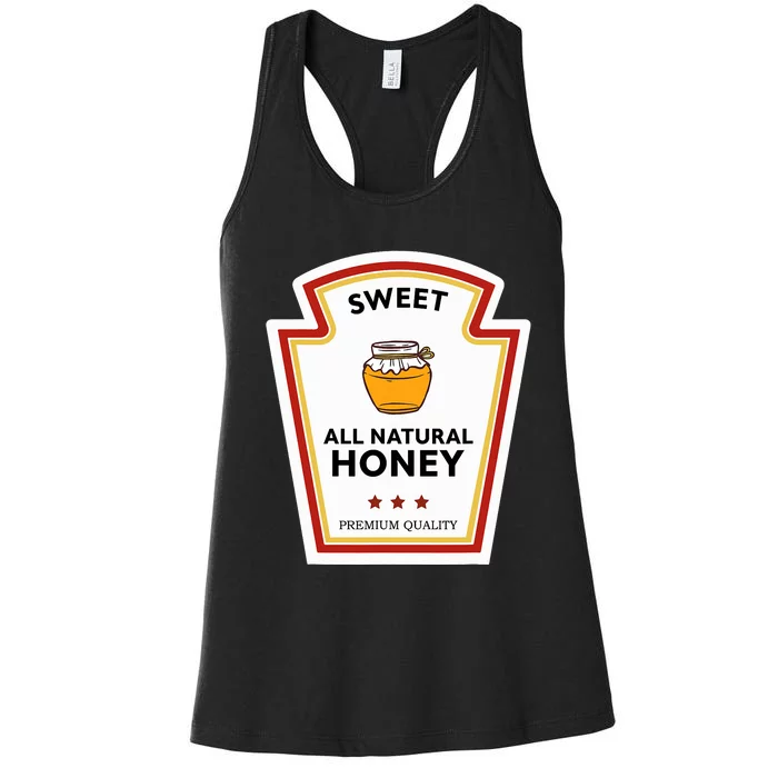 Sweet All Natural Honey Condiment Group Costume Women's Racerback Tank