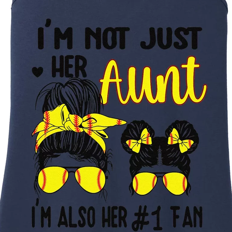 Softball Aunt Niece Proud Softball Auntie Ladies Essential Tank