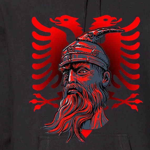 Skanderbeg Albanian National Hero Eagle Kosovo Albanian Premium Hoodie