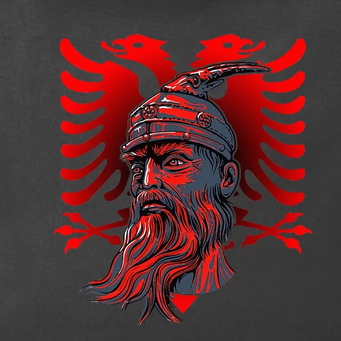 Skanderbeg Albanian National Hero Eagle Kosovo Albanian Zip Tote Bag