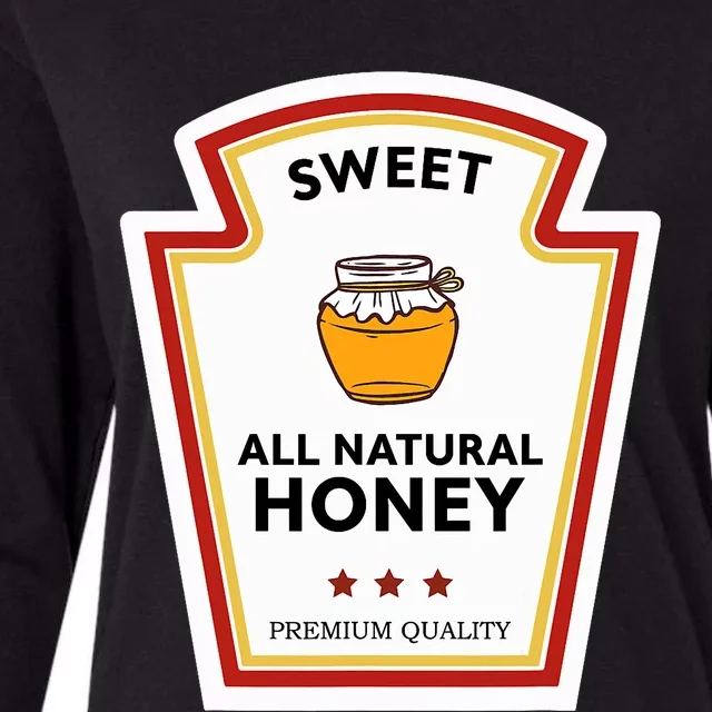 Sweet All Natural Honey Condiment Group Costume Womens Cotton Relaxed Long Sleeve T-Shirt