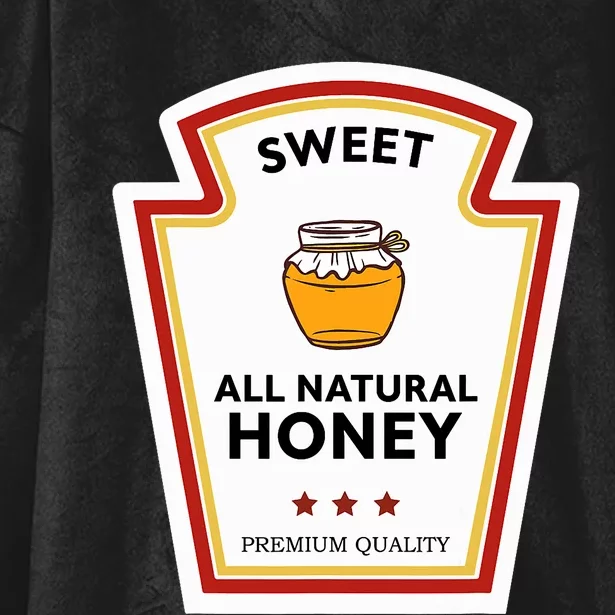 Sweet All Natural Honey Condiment Group Costume Hooded Wearable Blanket